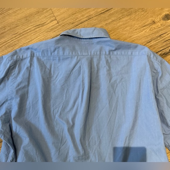 VINTAGE Ralph Lauren Tilden Cotton short sleeve embroidered logo shirt blue - Picture 16 of 16